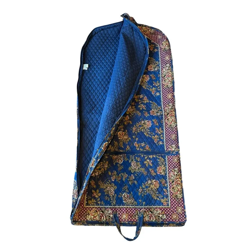 NWOT Vintage Americana by Sharif Quilted Floral Garment Bag Travel Suiter 1980s